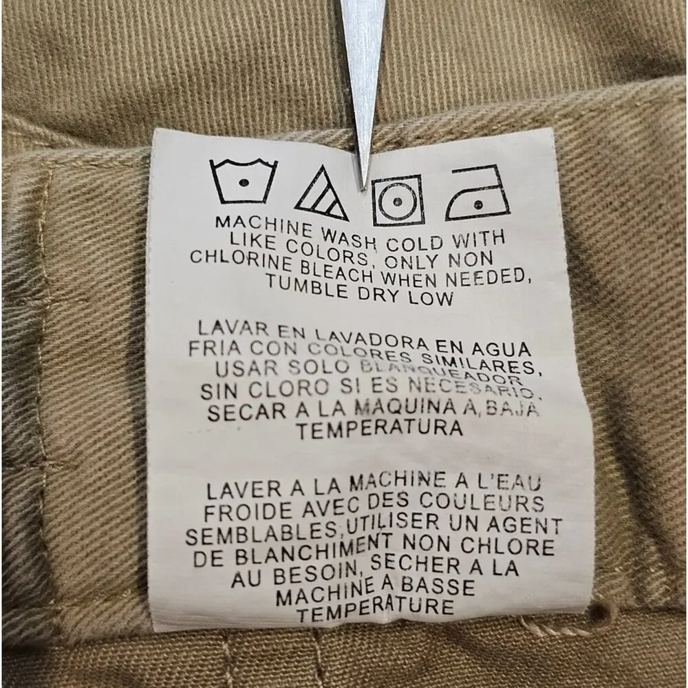 Timber Creek By Wrangler Cargo Khaki 100% Cotton Shorts Size 44 - Picture 5 of 7